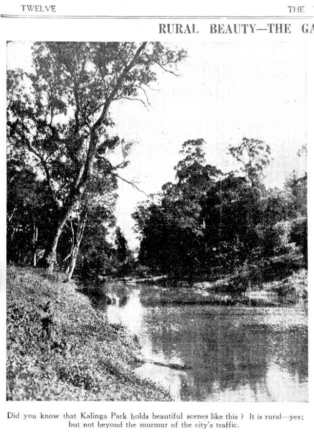 Some background on the creation of Kalinga Park